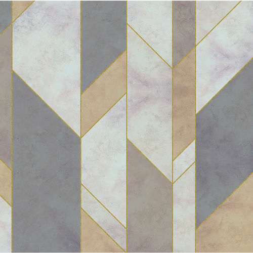 Mural Pentimento Ebore Gold-Grey