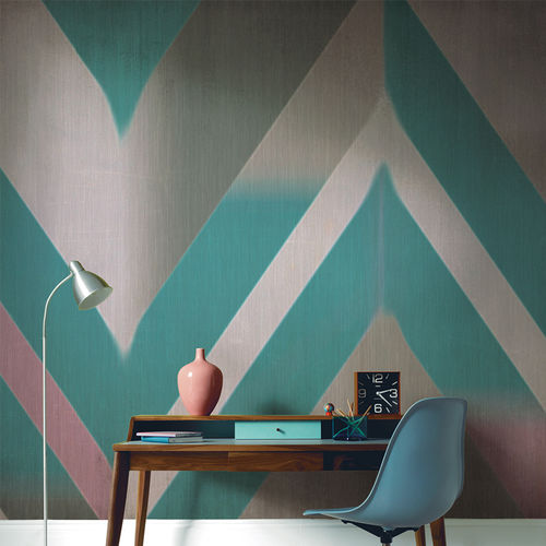 Mural Pentimento Agudes Pink-Blue