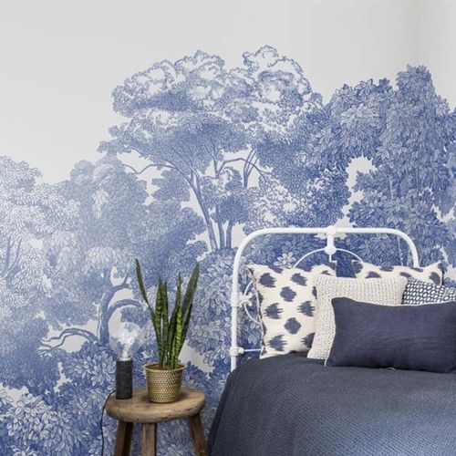 Mural Greenhouse - Bellewood Porcelain Toile Rebel Walls