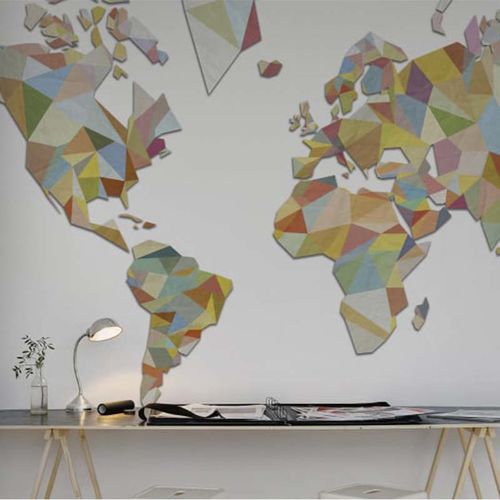 Mural Maps triangle land Arcoíris