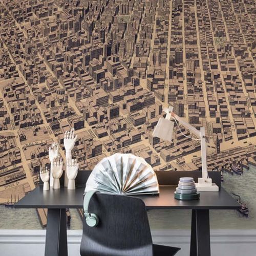 Mural Maps A City Rises Neutro