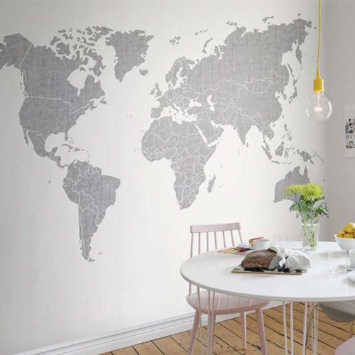Mural Maps Your Own World Concrete