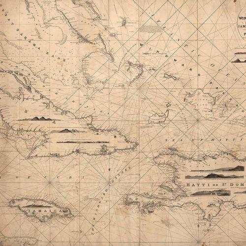Mural Maps - Navigation Lines Rebel Walls