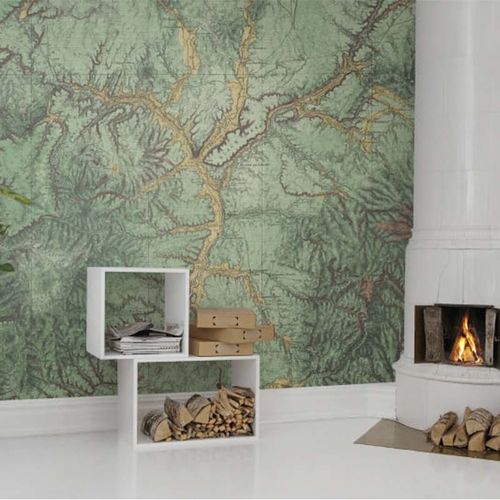 Mural Maps Woodland Verde