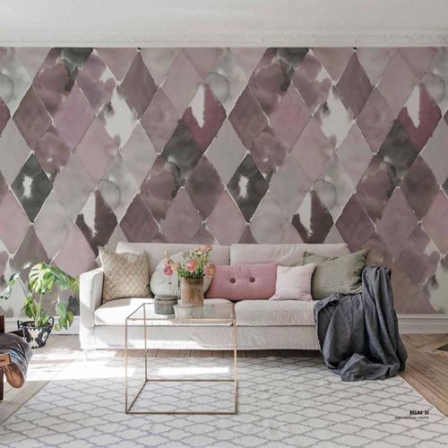 Mural Palette Big Harlequin Plum