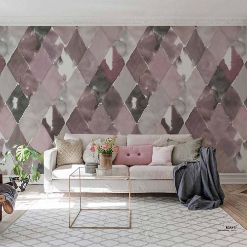 Mural Palette Big Harlequin Plum