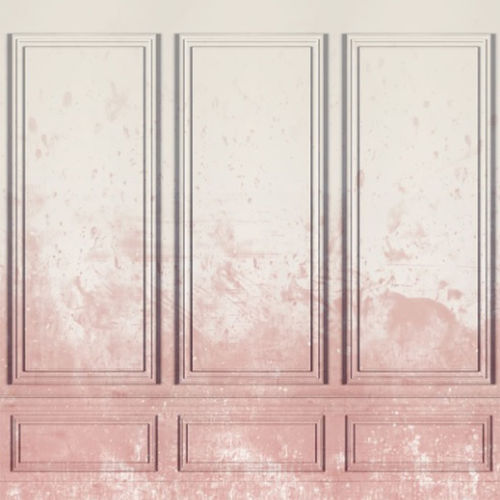 Mural Dusty Pink - Patinated Panels Rebel Walls