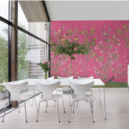 Mural Play Chinoiserie Chic Fuchsia