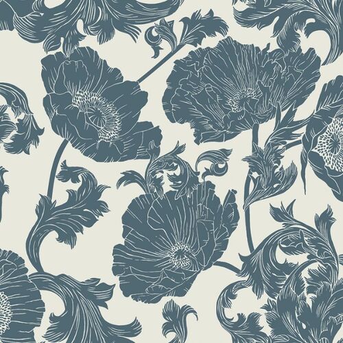 Papel Tapiz Ekbacka Papaver Blue