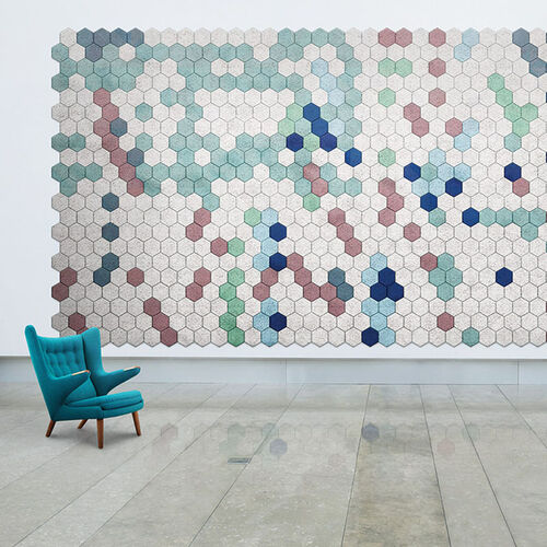 Mosaico acústico Hexagono