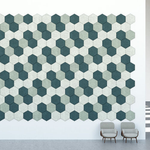 Mosaico acústico Hexagono