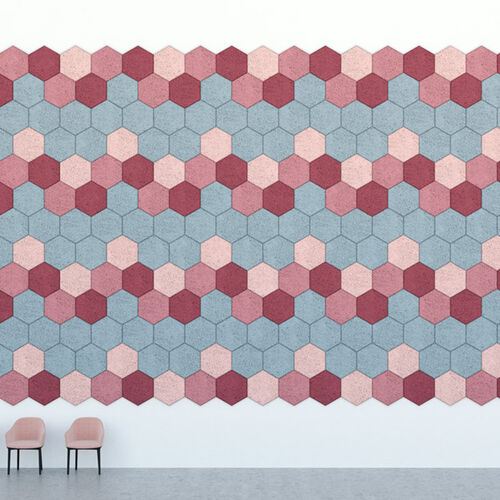 Mosaico acústico Hexagono