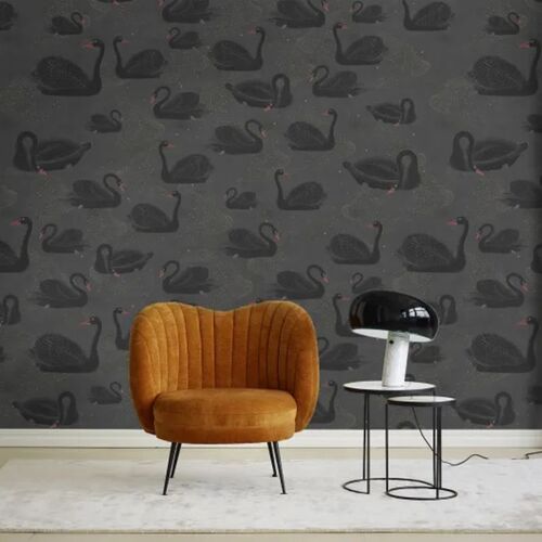 Mural Moss & Coral Cygne Noir