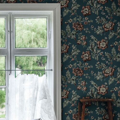Papel tapiz Ett Hem Rosenholm Midnight Blue