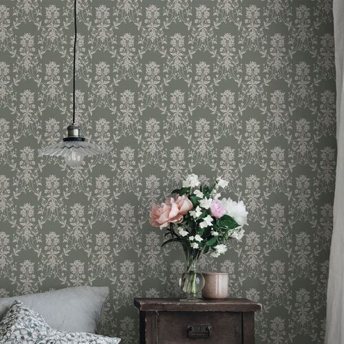 Papel tapiz Ett Hem Alva Forest Green