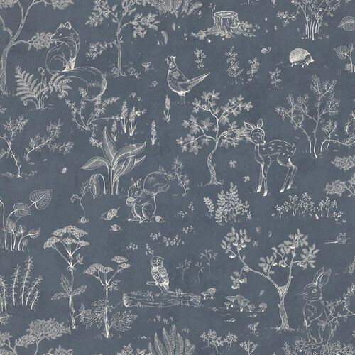 Papel Tapiz Familj II Hollie Dark Blue