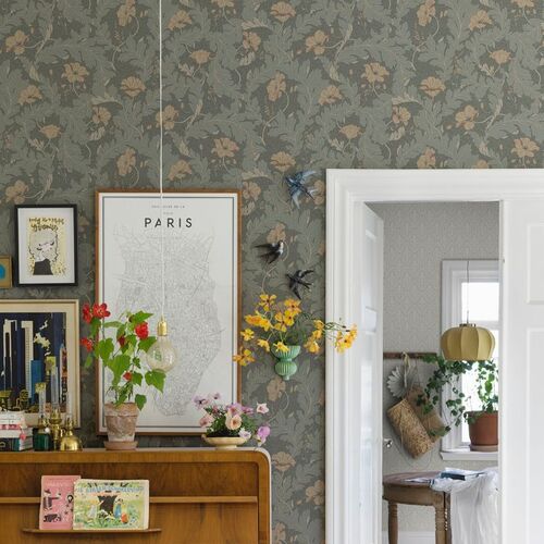 Papel Tapiz Löfstad Charlotta Forest Green