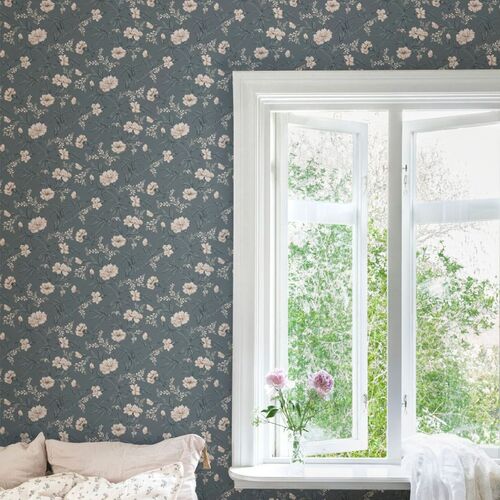Papel Tapiz Löfstad Emilie Petrol