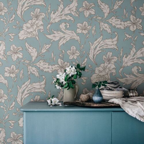 Papel tapiz Ett Hem Karin Misty Blue