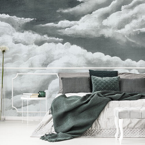 Mural Gaia Alba Blanco Negro