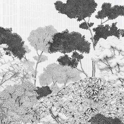 Mural Gaia Kyoto Blanco Negro