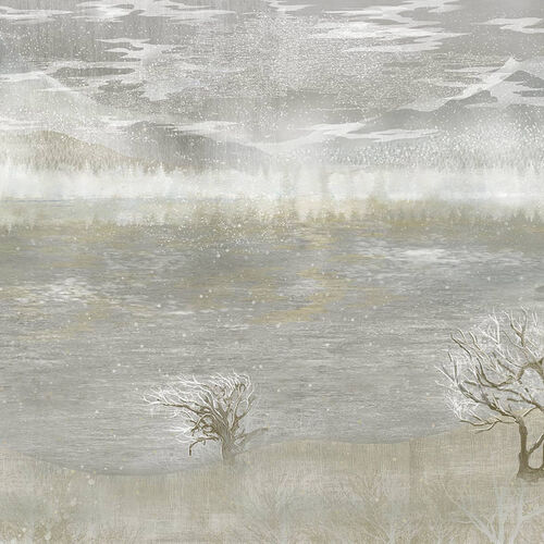 Mural Gaia Nébula Blanco Beige