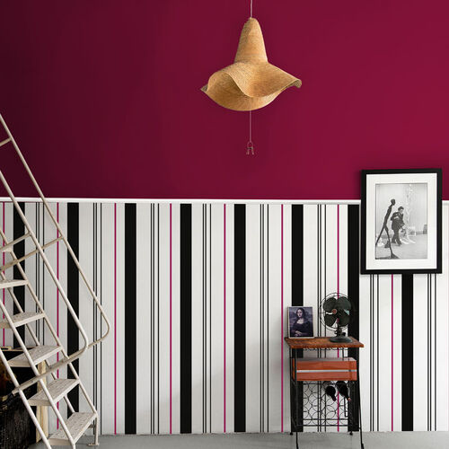 Papel Tapiz Tilde Razz Black Fuchsia