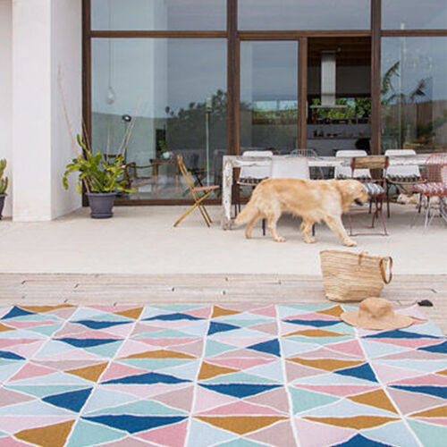 Tapete de Exterior Triángulos II Kilim