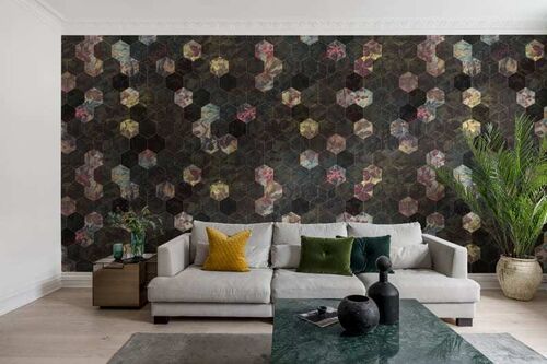 Mural Deco Vinum Hexagon