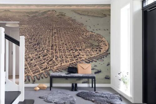 Mural Maps A City Rises Neutro