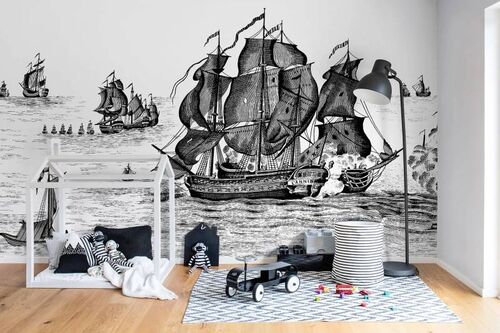 Mural Storytime High Seas Black