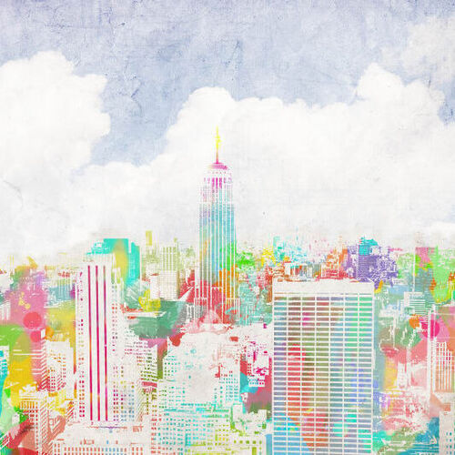 Mural Panorama Happy New York