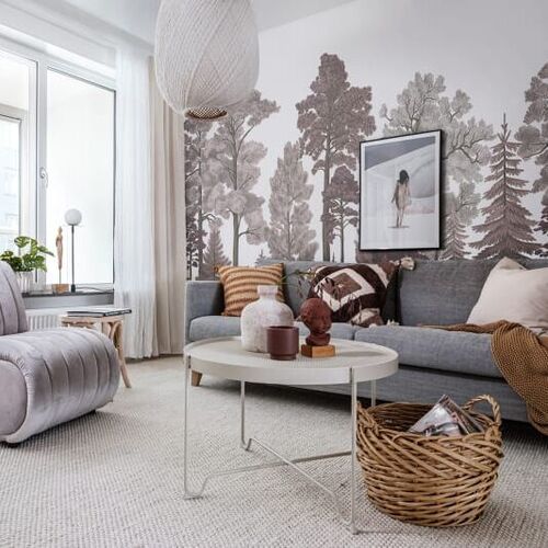 Mural Well-Being Scandinavian Bellewood Dawn