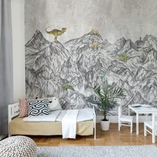 Mural Well-Being Dinosaur Mountain