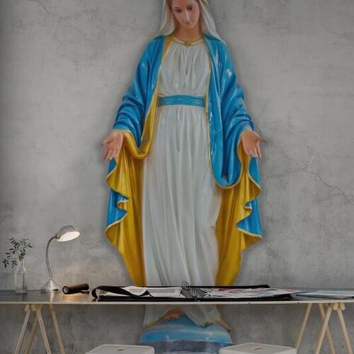 Mural Panorama Virgin Mary concrete