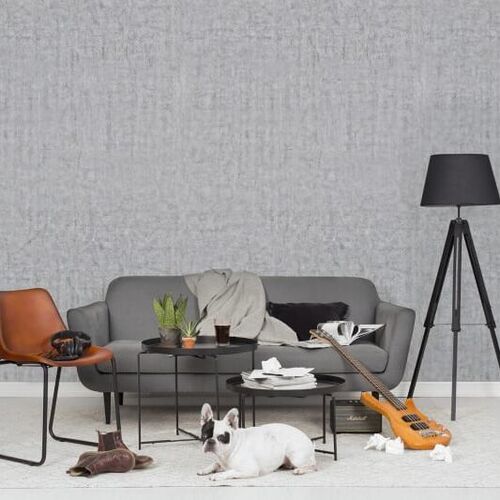 Mural Panorama Plain Concrete light grey