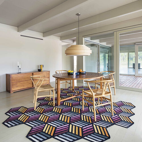 Tapete Parquet Hexagon