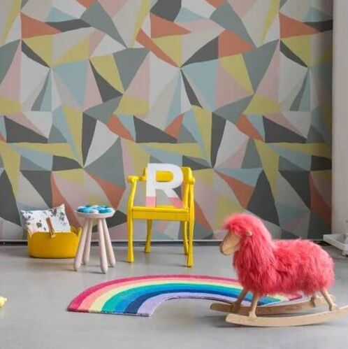 Mural Play Retro Geometry