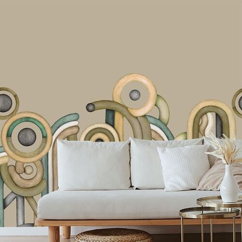 Mural Rbrica Caligrama Gold