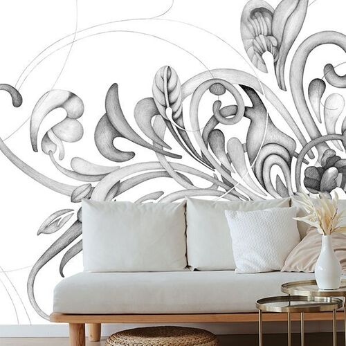 Mural Rbrica Romance Black-White