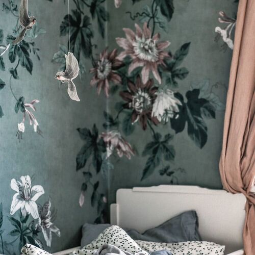 Mural Jordnära  Faded Passion Verde Salvia