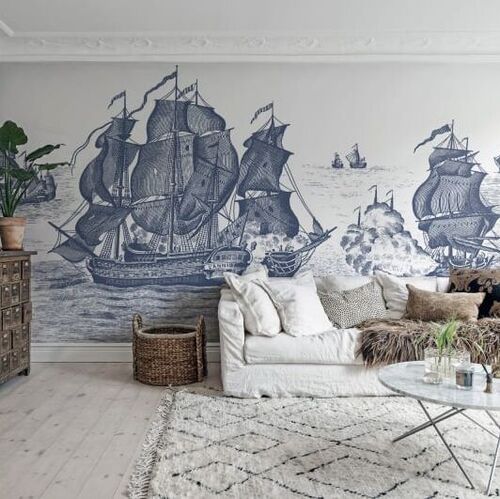 Mural Storytime High Seas Henderson Blue