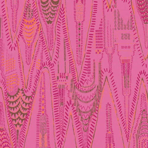 Mural Zandra Rhodes Manhattan Hot Pink