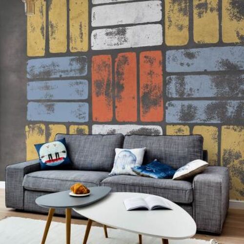 Mural Mediterranéen Argile Amarillo Dorado