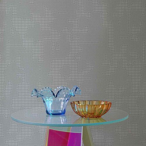 Papel Tapiz Urquiola Dots Silver Gris Plata
