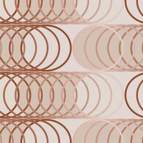 Papel Tapiz Urquiola Circles Cinnamon