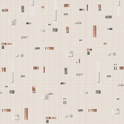 Papel Tapiz Diversity Pixels Bronze