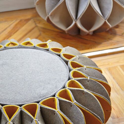 Pouf Ruff Alto Gray