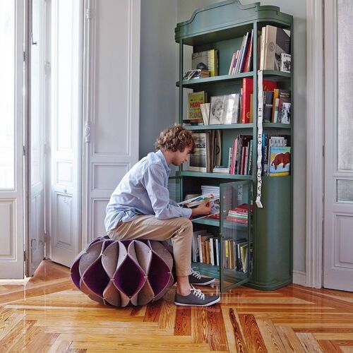 Pouf Ruff Alto Beige