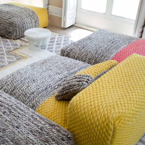 Cojín Plait Space Yellow
